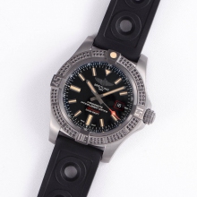 AVENGER BLACKBIRD V17311 TI DLC  BLACK DIAL DIAMONDS BEZEL  A2824