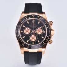 clean factory daytona 116515 ceramic bezel rg black dial 4130