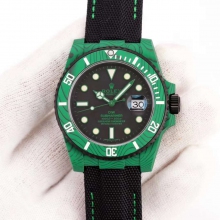 SUBMARINER DIW GREEN CARBON 116610 BLACK DIAL VS3135